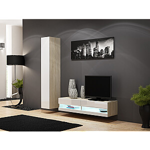 Cama TV statīvs VIGO NEW 30/140/40 sonoma / balts spīdums