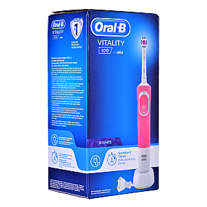 Вращающаяся зубная щетка Oral-B Vitality для взрослых, розовая