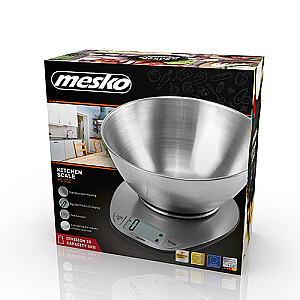 Mesko MS 3152 Электронные кухонные весы Столешница из нержавеющей стали