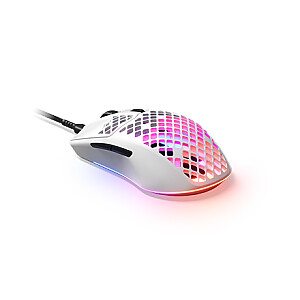 SteelSeries Gaming Mouse Aerox 3 (2022 Edition), Optical, RGB LED light, Snow, Wired
