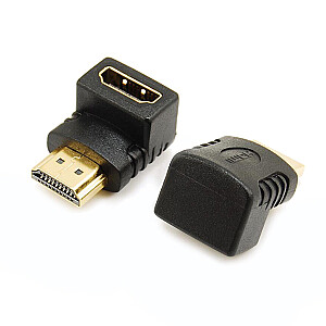 SAVIO HDMI (F) — HDMI adapteris (M) 90 ° CL-112 HDMI adapteris (M) — HDMI (F) — no vīrieša uz sievieti — blistera