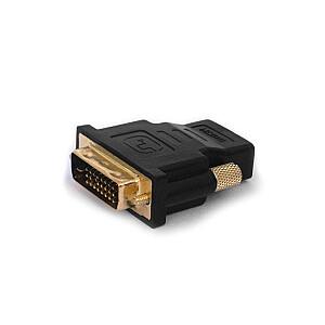 Savio CL-21 DVI HDMI dzimuma maiņas kabelis, melns