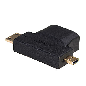 Кабель для смены пола Akyga AK-AD-23 HDMI miniHDMI / microHDMI Черный