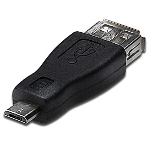 Akyga AK-AD-08 dzimuma maiņas kabelis USB USB tipa micro-B Melns