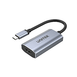 АДАПТЕР UNITEK USB-C — HDMI 2.1, 8K, ALU, 15 CM