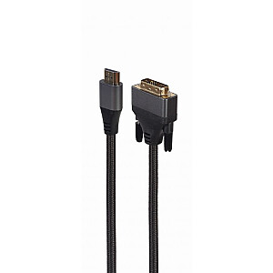 Gembird CC-HDMI-DVI-4K-6 video kabeļa adapteris 1,8 m HDMI A tips (standarta) melns
