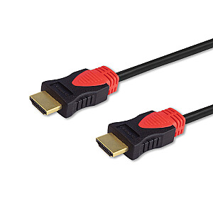 Savio CL-141 HDMI kabelis 10 m HDMI A tips (standarta) Melns, Sarkans