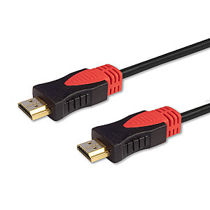 Savio CL-95 HDMI kabelis 1,5 m HDMI A tips (standarta) Melns, Sarkans