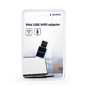 Gembird WNP-UA300-01 mini USB WiFi adapteris, 300 Mbps