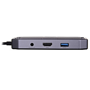UNITEK HUB USB-C, HDMI 2.0, RJ45, 3,5 мм, PD 100 Вт