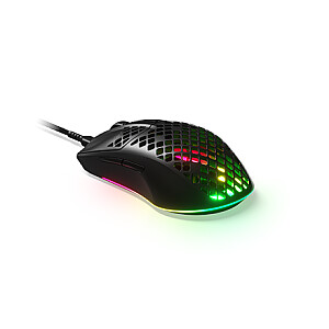 SteelSeries Gaming Mouse Aerox 3 (2022 Edition), Optical, RGB LED light, Onyx, Wired