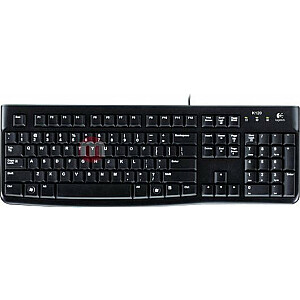 Проводная черная клавиатура Logitech K120 для США (920002508)
