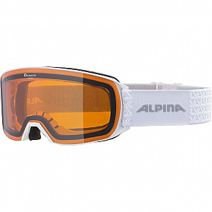 Ziemas sporta brilles Alpina NAKISKA Melns, Balts Unisex Cilindriskās (plakanās) lēcas