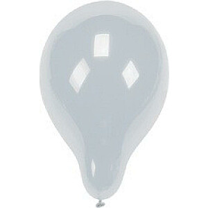 Baloni D25cm, balti, 10gab., 0.038 kg / iepak., Pap Star