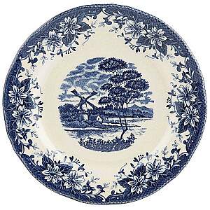Суповая тарелка Windmill blue 20,3см, Claytan