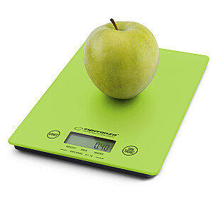 Весы кухонные Esperanza EKS002G электронные кухонные весы зеленый, желтый прямоугольник столешницы
