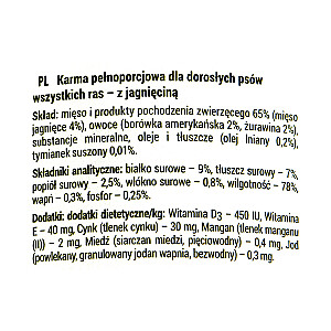 Dolina Noteci Rafi Lamb Pieaugušais 400 g