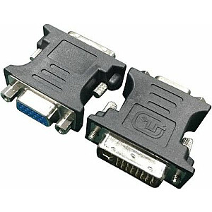 Адаптер AV Gembird DVI - VGA Czarny (A-DVI-VGA-BK)