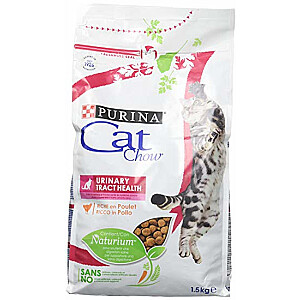 Purina Cat Chow Urinary Tract Dry Cat Veselīga barība 1,5 kg Pieaugušā vistas gaļa