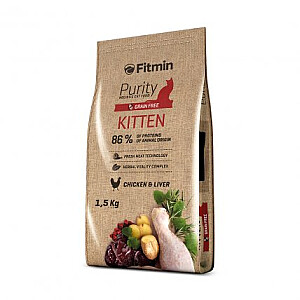 Сухой корм для кошек FITMIN Purity Kitten 1.5 кг