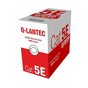 Сетевой кабель Q-LANTEC KIU5OUTS305Q, 305 м, Cat5e U / UTP (UTP) Черный