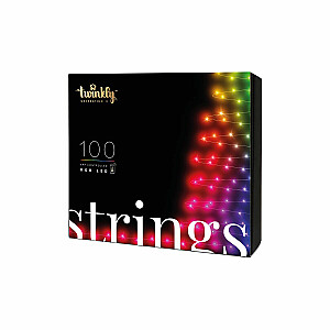 TWINKLY Strings 100 (TWS100STP-BEU) Viedās Ziemassvētku eglīšu lampiņas 100 LED RGB 8 m