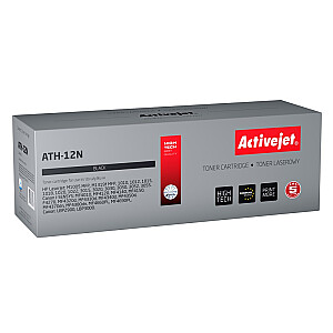 Activejet ATH-12N melns HP printerim; Rezerves HP 12A Q2612A, Canon FX-10, Canon CRG-703; Augstākā; 2300 lappuses; melns