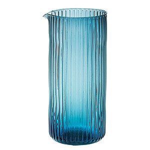 Кувшин для сока FanniK Rille glass blue 11x10x22.5см 310123