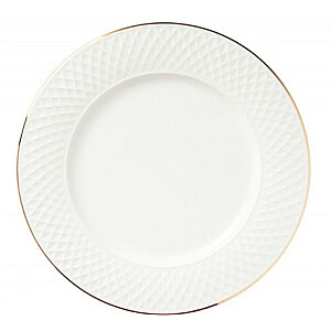 Золотая обеденная тарелка E Clat 27см, качественная керамика