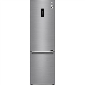 LG Refrigerator GBB62PZFGN Energy efficiency class D, Free standing, Combi, Height 203 cm, No Frost system, Fridge net capacity 233 L, Freezer net capacity 107 L, Display, 35 dB, Silver