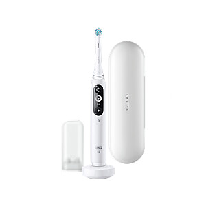 Oral-B Electric toothbrush iO Series 7N Rechargeable, For adults, Number of brush heads included 1, Number of teeth brushing modes 5, White Alabaster