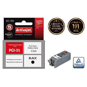 Activejet ACC-35N tinte Canon printerim; Canon PGI-35 nomaiņa; Augstākā; 9,5 ml; melns