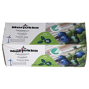 Пакеты для заморозки продуктов Marjukka 30шт 3л, 250 x 400мм, -4 329808