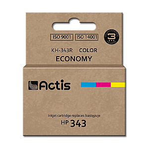 Чернила Actis KH-343R для принтера HP; Замена HP 343 C8766EE; Стандарт; 21 мл; цвет
