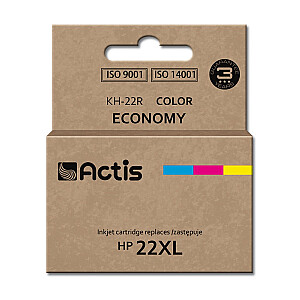 Чернила Actis KH-22R для принтера HP; Замена HP 22XL C9352A; Стандарт; 18 мл; цвет