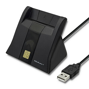 Viedkaršu skeneris Qoltec 50643 | USB 2.0 | Plug and play