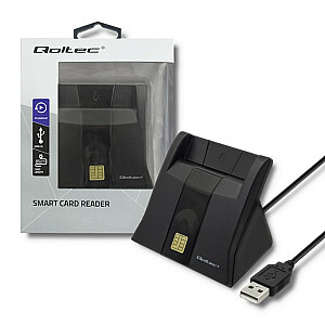 Сканер смарт-карт Qoltec 50643 | USB 2.0 | Подключи и играй