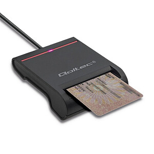 Qoltec Smart mikroshēmas ID karšu skeneris