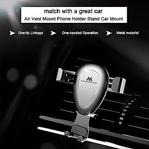 Автомобильный держатель для телефона Maclean, универсальный, для вентиляционной решетки, гравитационный, макс. межосевое расстояние 90 мм, MC-324