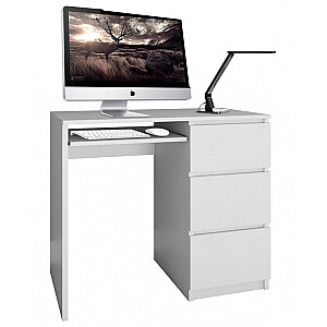 Topeshop LIMA RIGHT WHITE MAT компьютерный стол Белый