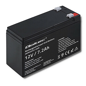 Qoltec 53062 AGM аккумулятор | 12 В | 7,2 Ач | макс 108A