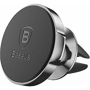 Автомобильный магнитный держатель для решетки Baseus черный