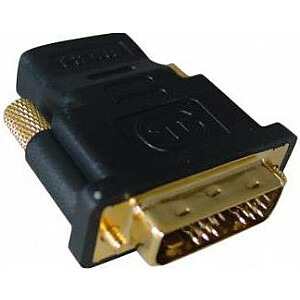 Gembird AV adaptera HDMI (F) DVI (M) adaptera gali apzeltīti (A-HDMI-DVI-2)