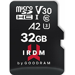 GoodRam IRDM M2AA MicroSDHC 32 GB karte, 10. klase UHS-I / U3 A2 V30 (IR-M2AA-0320R12)