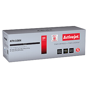 Тонер Activejet ATH-106N для принтера HP; Замена HP 106A W1106A; Верховный; 1000 страниц; чернить