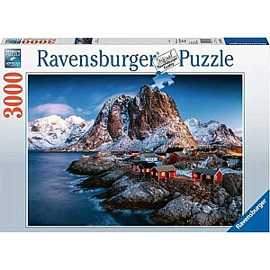 Ravensburger puzle 3000 gab. Norvēģija - Hamnoja, Lofotu salas