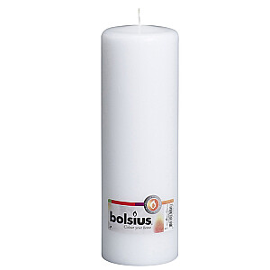 Столб для свечи Bolsius белый 7.8x25cм 647197