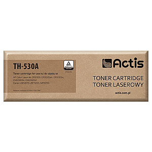 Тонер Actis TH-530A для принтера HP; HP 304A CC530A, замена Canon CRG-718B; Стандарт; 3600 страниц; чернить