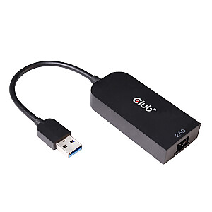 CLUB3D USB 3.2 Gen1 A tipa līdz RJ45 2,5 Gbps adapteris