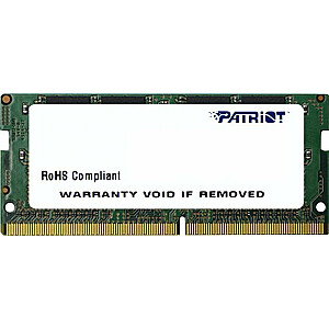 Patriot Signature klēpjdatora atmiņa SODIMM DDR4 16GB 3200MHz CL22 (PSD416G32002S)